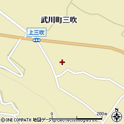 山梨県北杜市武川町三吹1038周辺の地図