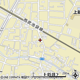 埼玉県所沢市上新井2丁目54-10周辺の地図