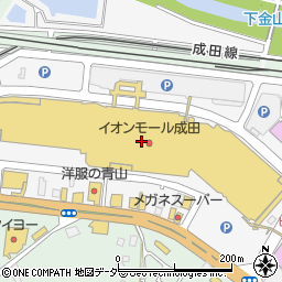 イオンモール成田屋上駐車場周辺の地図