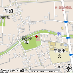 所沢市役所　老人福祉センターうしぬま荘周辺の地図