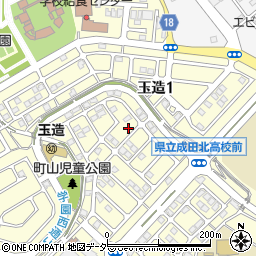千葉県成田市玉造1丁目周辺の地図