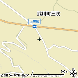 山梨県北杜市武川町三吹256周辺の地図