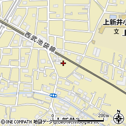 埼玉県所沢市上新井2丁目42周辺の地図