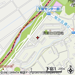 東京都清瀬市下宿1丁目3周辺の地図