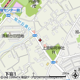 東京都清瀬市下宿2丁目395周辺の地図