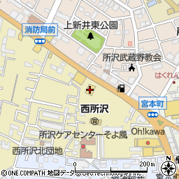 カレーハウスＣｏＣｏ壱番屋所沢上新井店周辺の地図