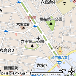 クリエイトＳＤ松戸六高台店周辺の地図