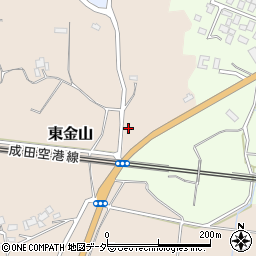 千葉県成田市東金山129-2周辺の地図