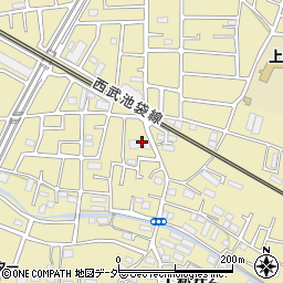 埼玉県所沢市上新井2丁目54周辺の地図