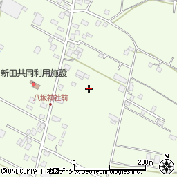 千葉県成田市新田周辺の地図