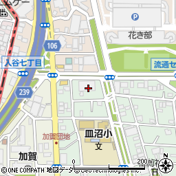 東京都足立区皿沼1丁目21周辺の地図