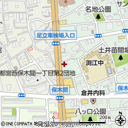 東京都足立区保木間3丁目3-4周辺の地図