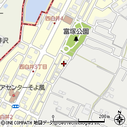 千葉県白井市西白井2丁目7周辺の地図