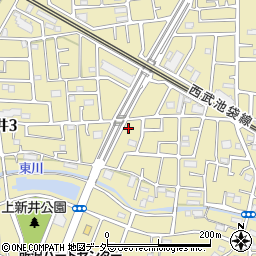 埼玉県所沢市上新井2丁目47周辺の地図