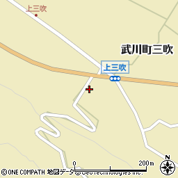 山梨県北杜市武川町三吹244周辺の地図