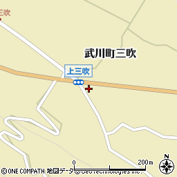 山梨県北杜市武川町三吹1059周辺の地図