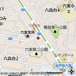 ふわふわ　松戸六高台店周辺の地図