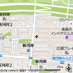 東京都板橋区新河岸1丁目19-8周辺の地図