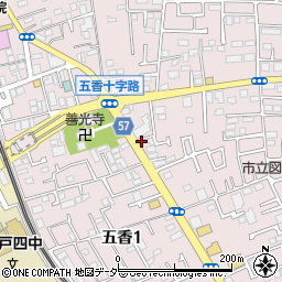 ベンリー松戸五香店周辺の地図