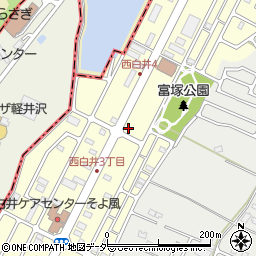 千葉県白井市西白井2丁目16-21周辺の地図