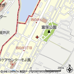 千葉県白井市西白井2丁目16-16周辺の地図