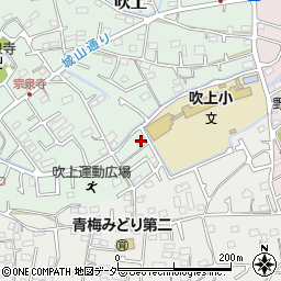 東京都青梅市吹上208周辺の地図