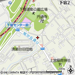 東京都清瀬市下宿1丁目122周辺の地図