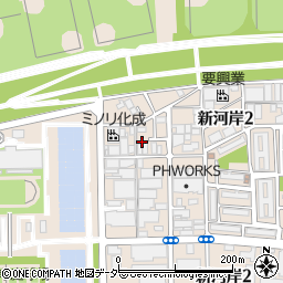 東京都板橋区新河岸周辺の地図