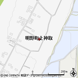 山梨県北杜市明野町上神取周辺の地図