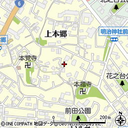 千葉県松戸市上本郷2347-4周辺の地図