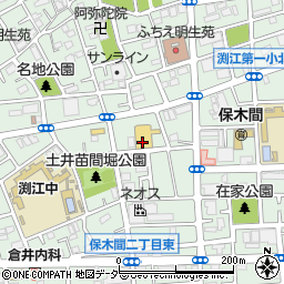 東京都足立区保木間周辺の地図