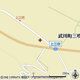 山梨県北杜市武川町三吹277周辺の地図