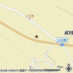 山梨県北杜市武川町三吹290周辺の地図