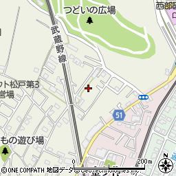 千葉県松戸市千駄堀824周辺の地図