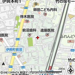 ｙａｓｏヘアサロン竹ノ塚店周辺の地図
