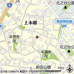 千葉県松戸市上本郷2347-3周辺の地図
