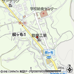 成木街道周辺の地図