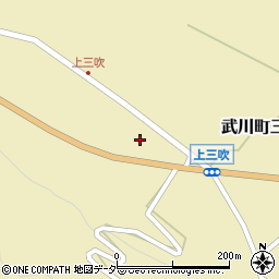 山梨県北杜市武川町三吹282周辺の地図