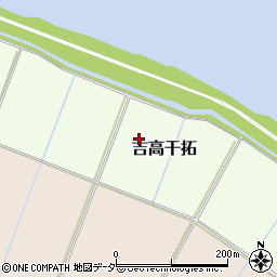 千葉県印西市吉高干拓周辺の地図