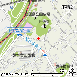 東京都清瀬市下宿2丁目523-3周辺の地図