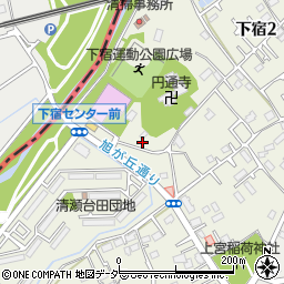 東京都清瀬市下宿2丁目523周辺の地図