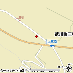 山梨県北杜市武川町三吹281周辺の地図