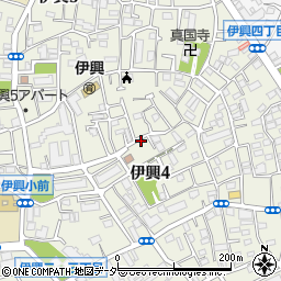 東京都足立区伊興4丁目周辺の地図