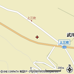 山梨県北杜市武川町三吹294周辺の地図