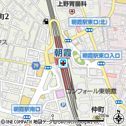 朝霞駅周辺の地図