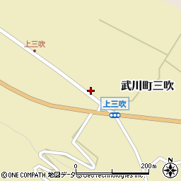 山梨県北杜市武川町三吹437周辺の地図