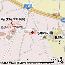 所沢市役所　埋蔵文化財調査センター周辺の地図