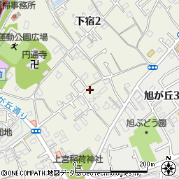 東京都清瀬市下宿2丁目420周辺の地図