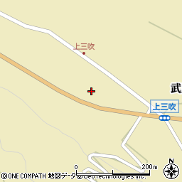 山梨県北杜市武川町三吹295周辺の地図