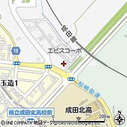 ローソンＬＴＦ成田ニュータウン北店周辺の地図